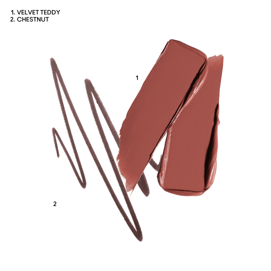 MACXIMAL Velvet Teddy x Chestnut Lip Kit