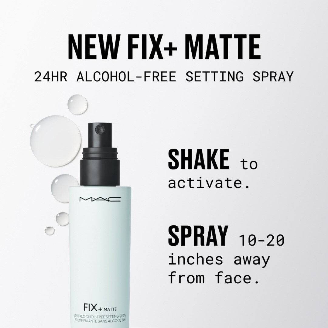 Fix+ Matte 24HR Alcohol-Free Setting Spray, Full Size, 100ml