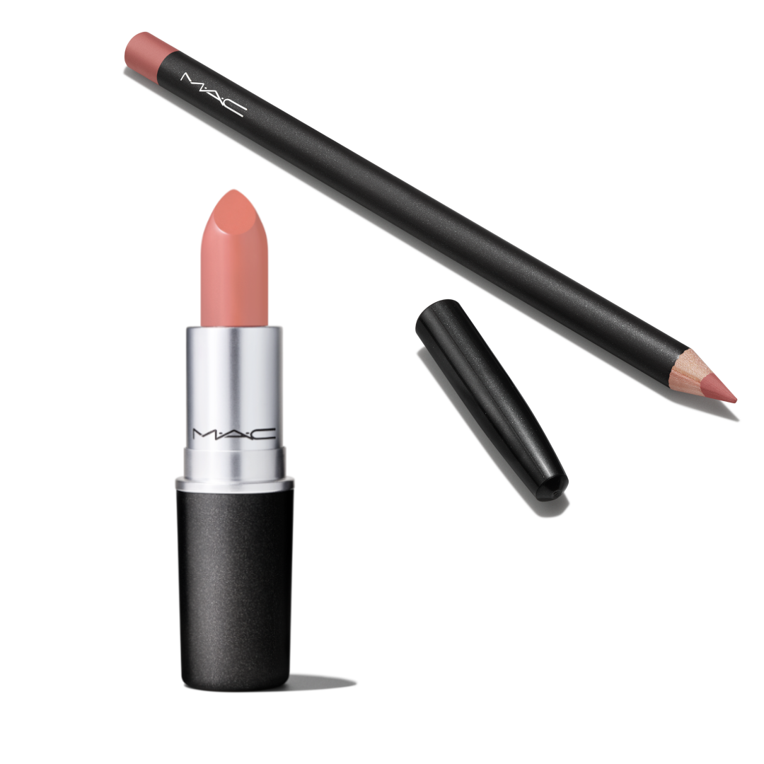 Matte Lipstick Honeylove & Lip Pencil Boldly Bare MAC Cosmetics