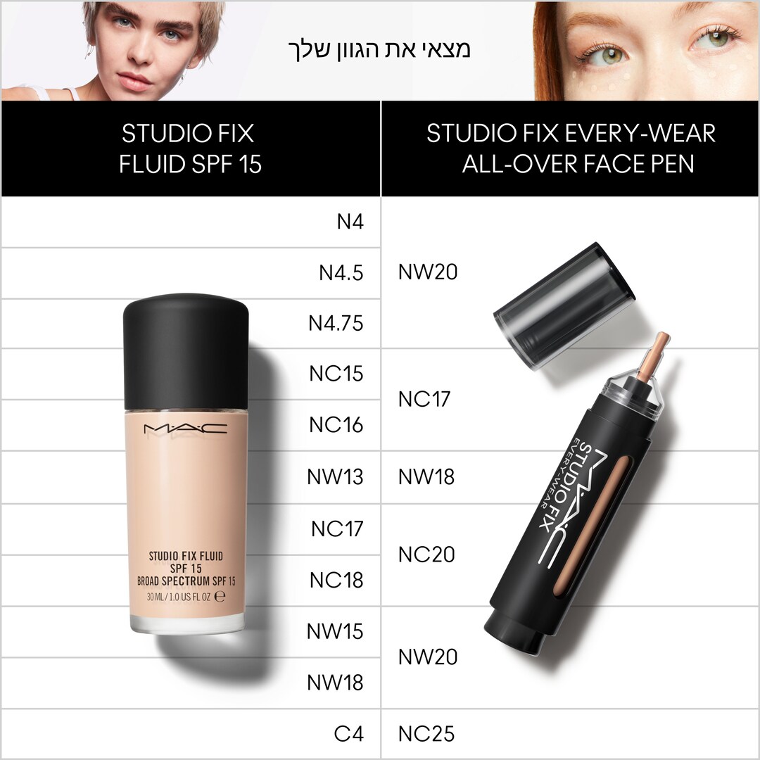 Studio Fix Every-Wear All-Over Face Pen, NC38, 12 מ"ל