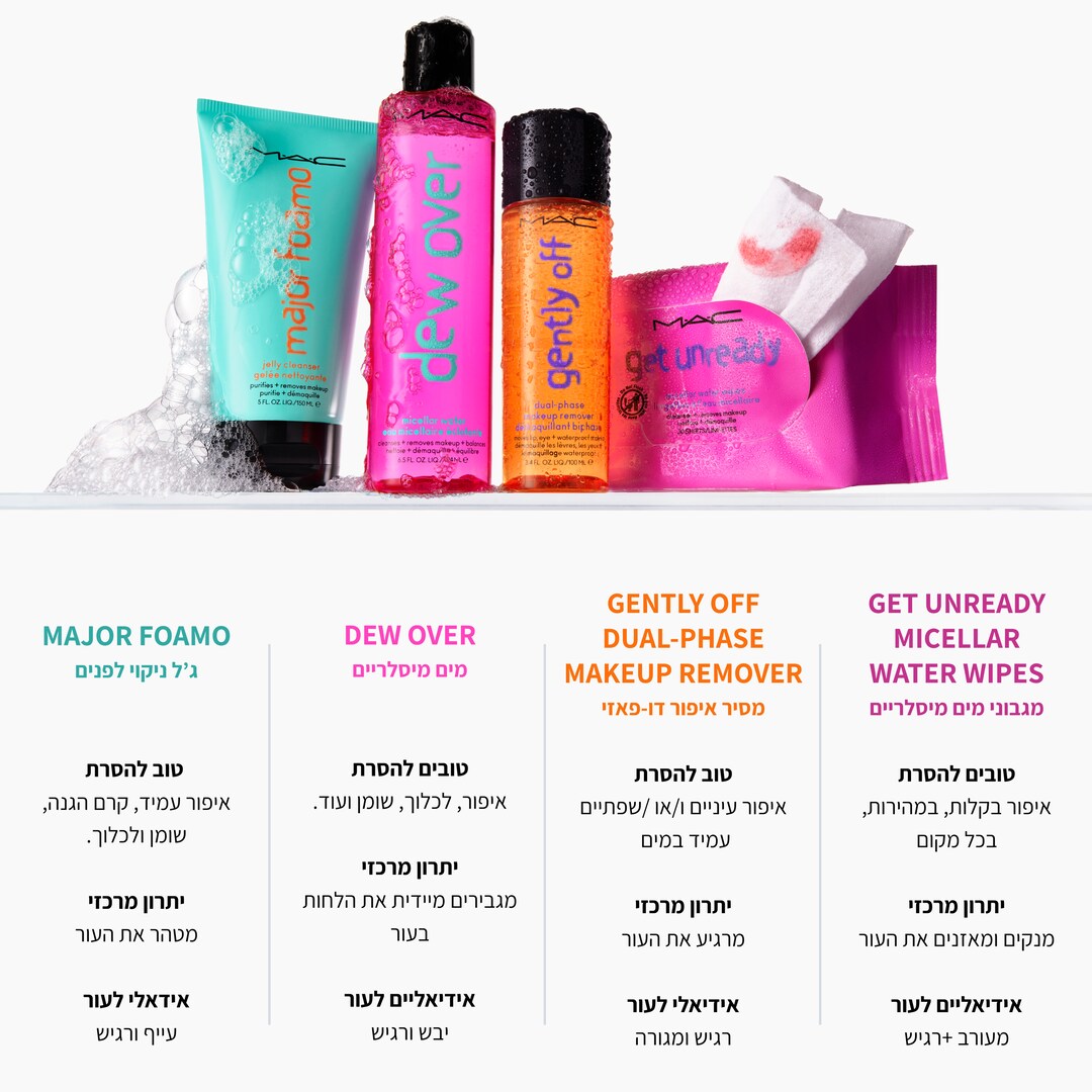 Get Unready Micellar Water Wipes, 30 יחידות