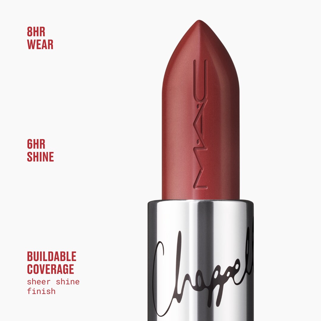 Viva Glam Lustreglass Sheer-Shine Lipstick, Roan Of Arc, 3g