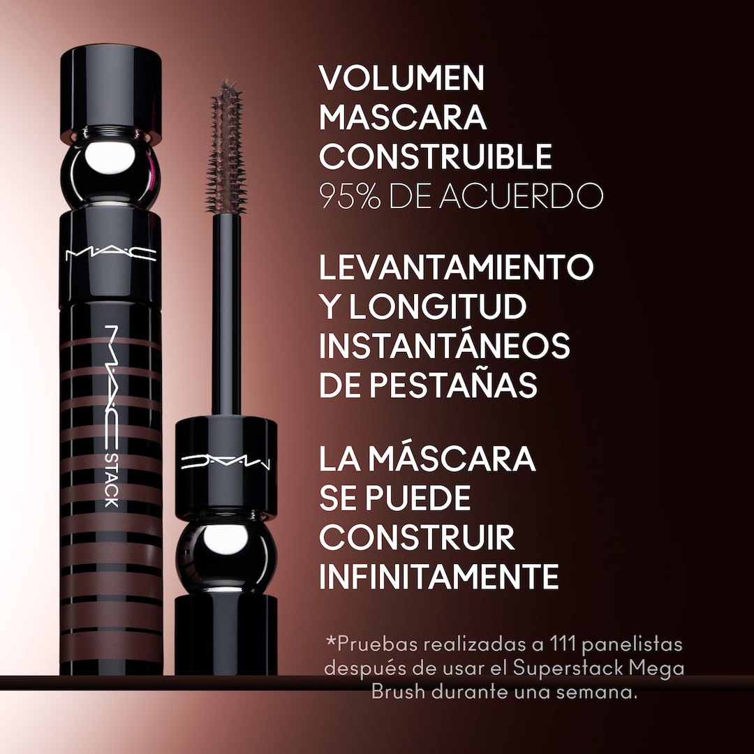 Máscara de Pestañas MACStack, Chestnut Stack, 12ml