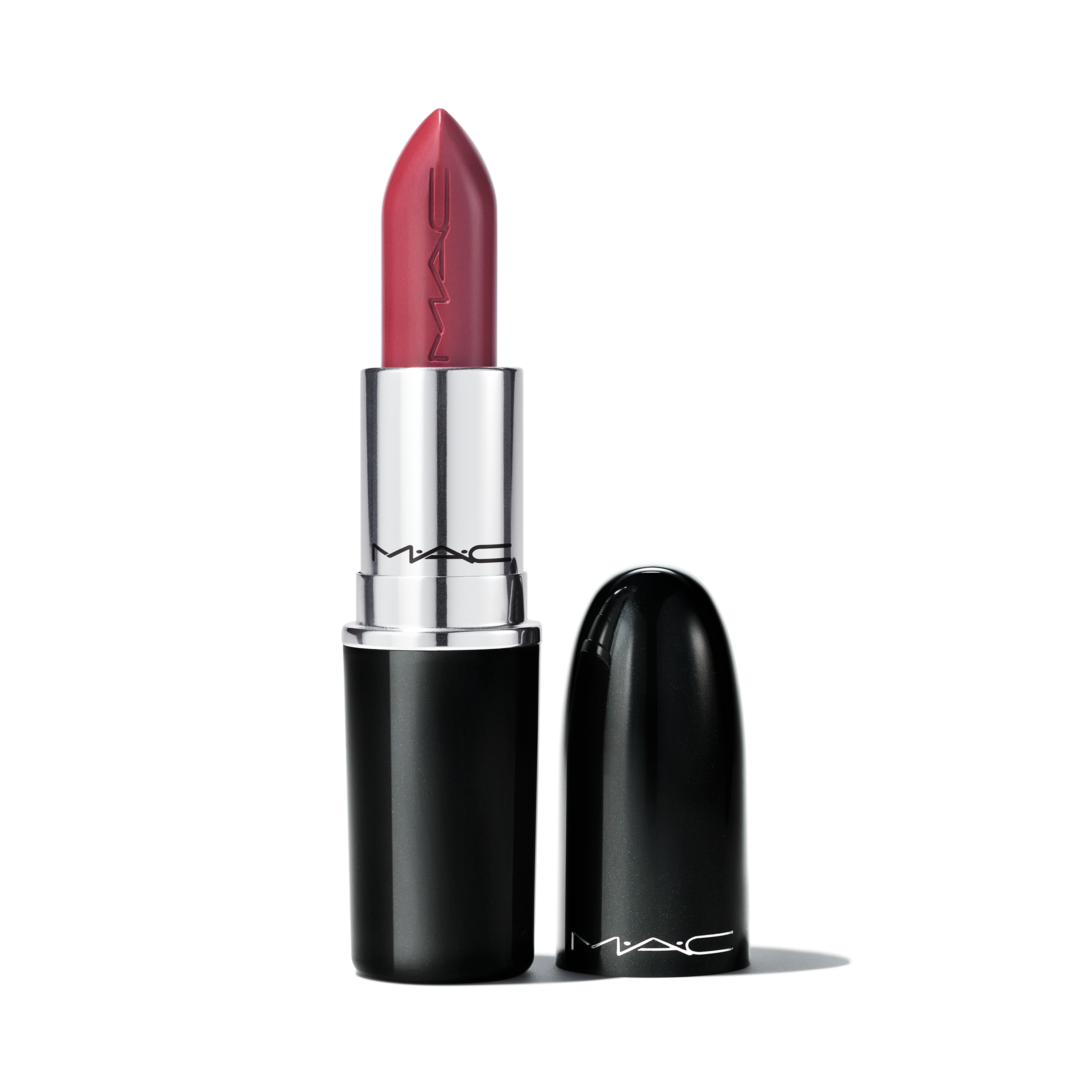 MAC Lustreglass Lipstick 510 Lady Bug – 0.1oz, New In Box, Sheer Red Finish