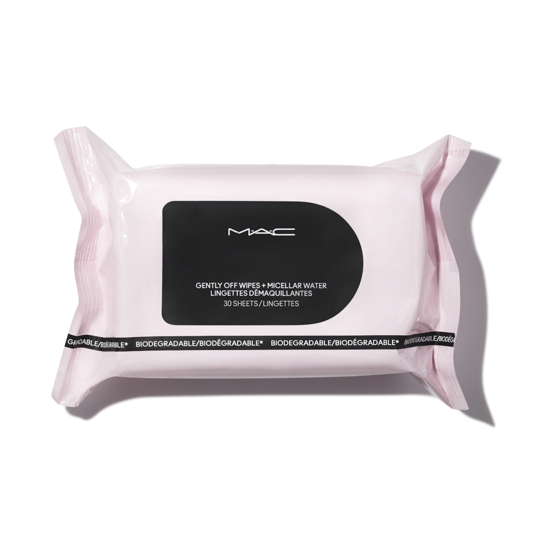 Салфетки для снятия макияжа биоразлагаемые Gently Off Wipes + Micellar Water / Mini MAC 