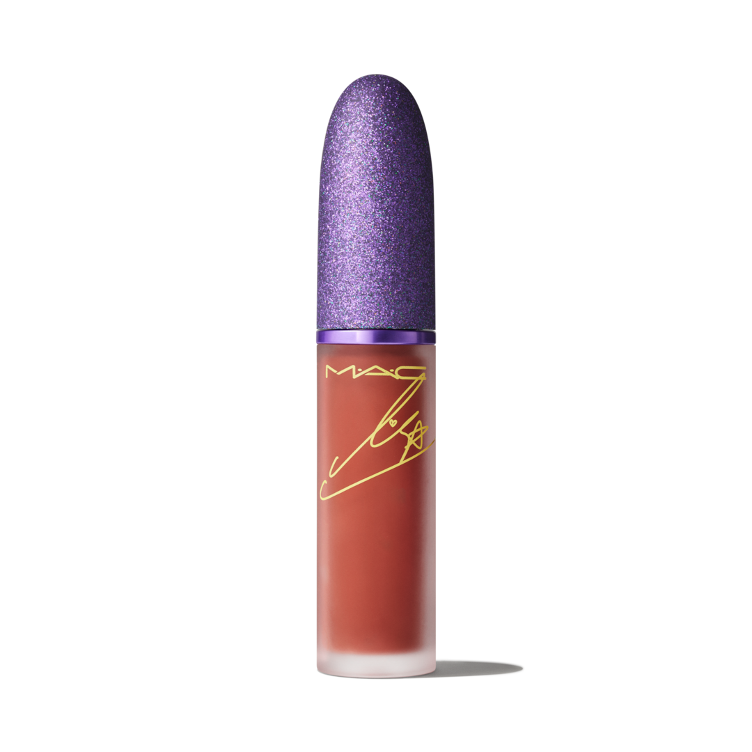 POWDER KISS LIQUID LIPCOLOUR / MAC X L 絲柔粉霧唇釉, SORRY NOT SORRY 奶油南瓜, 5ml / 0.17oz