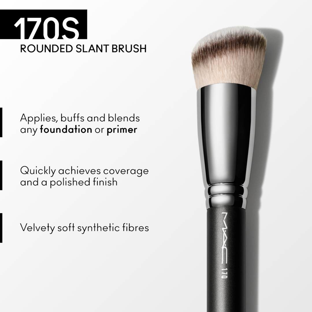 M∙A∙C 170S Brush – Rounded Slant Foundation Brush, M∙A∙C Cosmetics