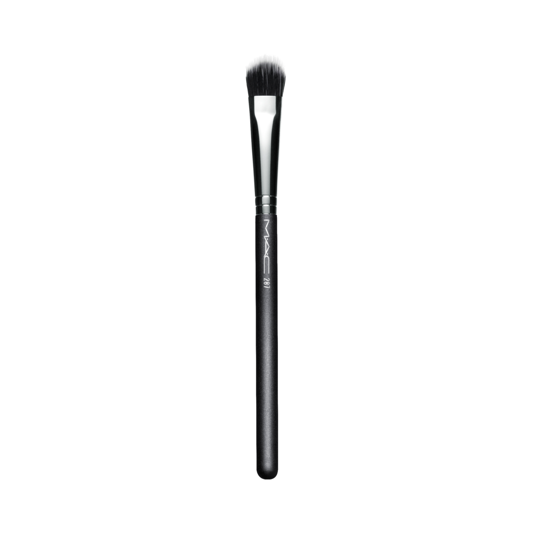 Travel Sized Makeup Brushes Set 5-Pcs Black Full Coverage Angled