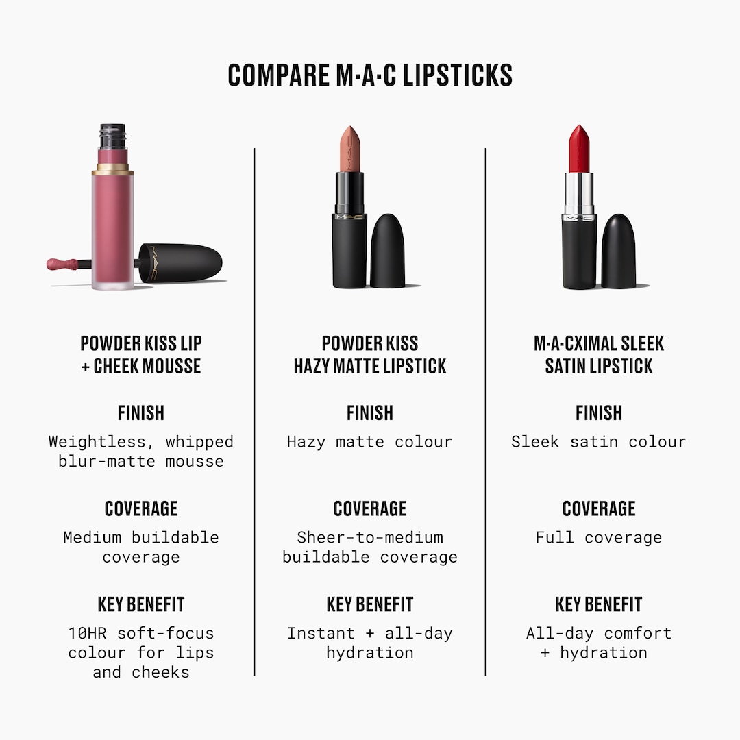 lip m.a.c chili MAC Warm Teddy, Brick-O-La and (NC41, light-medium warm skin) : r/swatchitforme Meet Your Matte with the MAC Powder Kiss Lipstick Powder Kiss Lip + Cheek