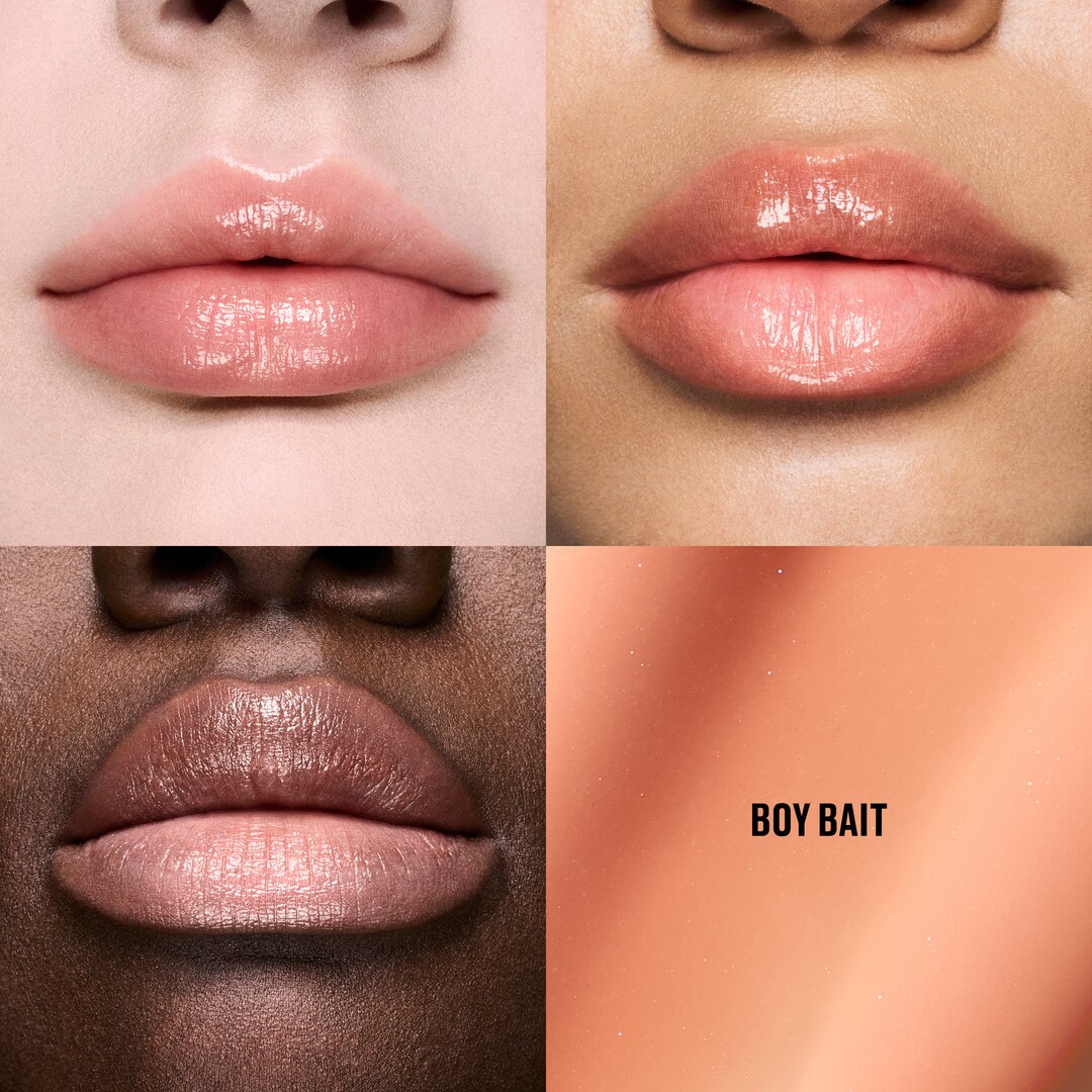 Lipglass Cushion High-Pigment Lip Oil, Boy Bait, 5ml