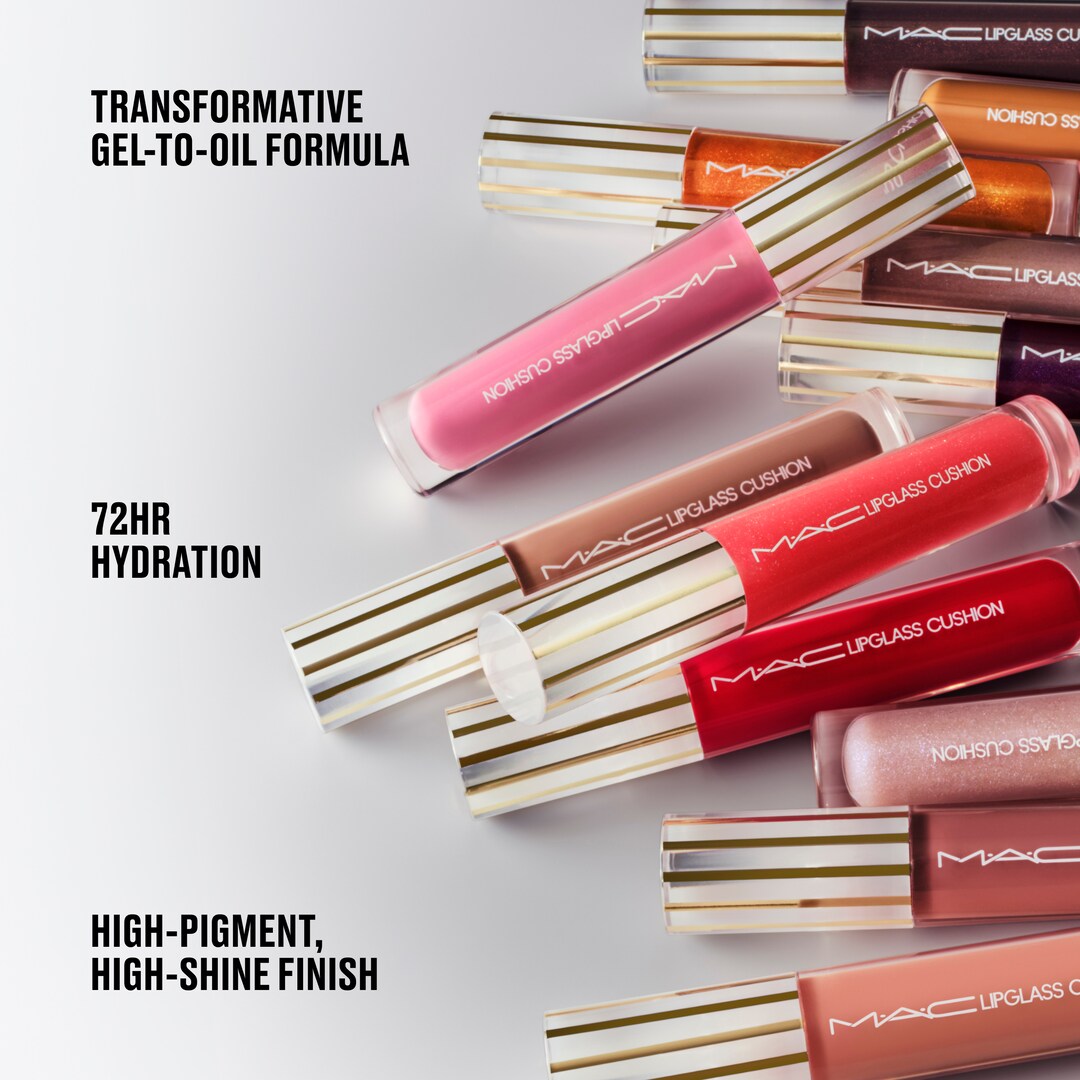 Lipglass Cushion High-Pigment Lip Oil, Boy Bait, 5ml