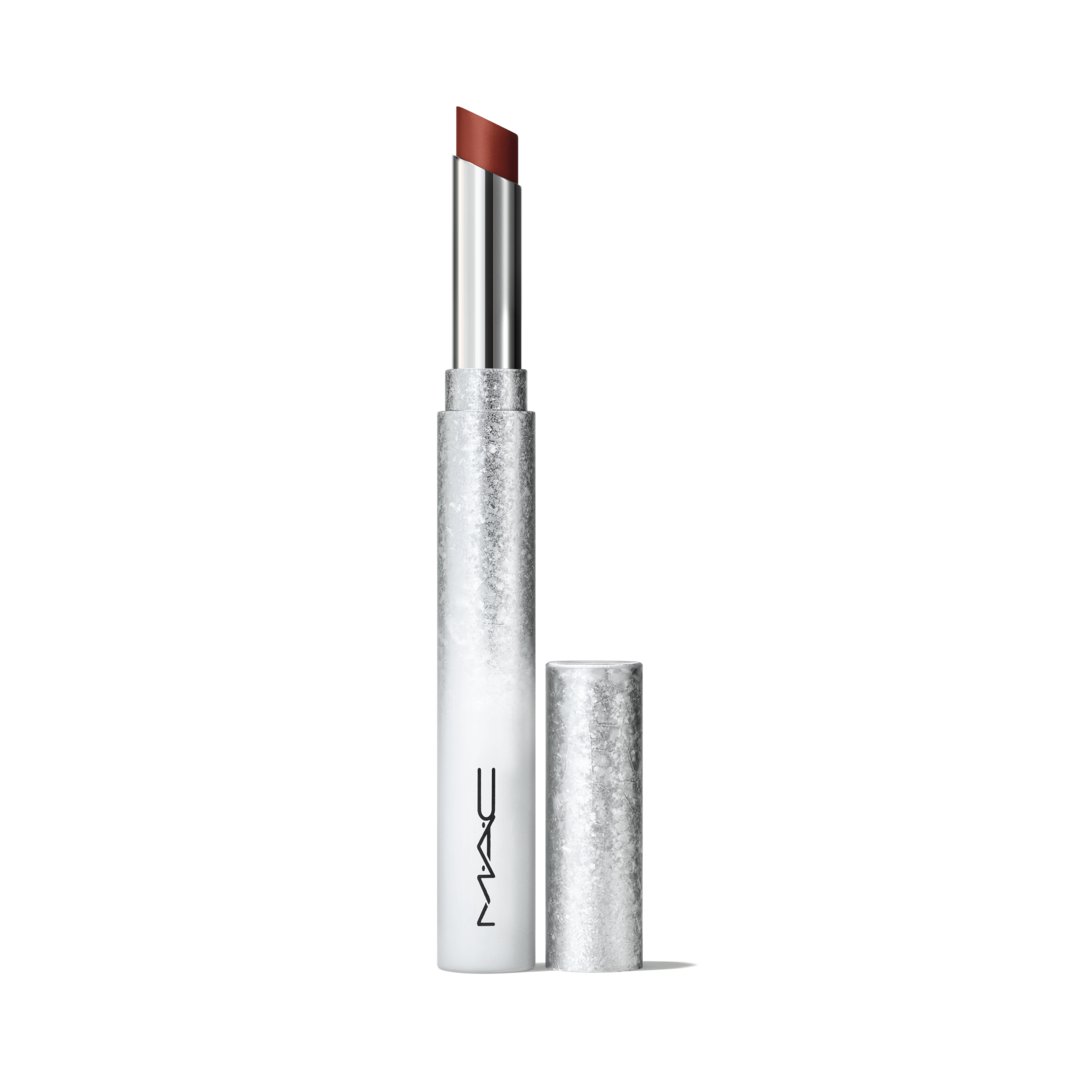 MAC Cosmetics Powder Kiss Velvet Blur Slim Stick-Peppery Pink  (Makeup,Lip,Lipstick)