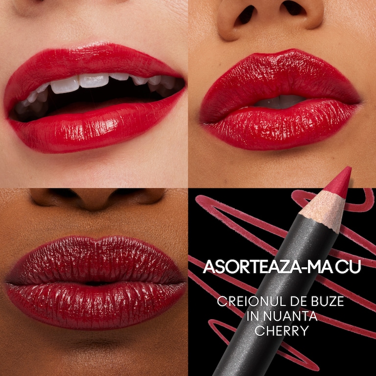 M·A·Cximal Sleek Satin Lipstick, Brave Red, 3.5g