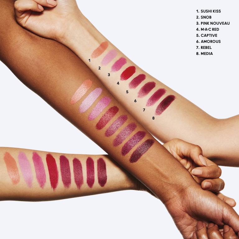 Satin Lipstick, 3.0 g, Rebel, Model