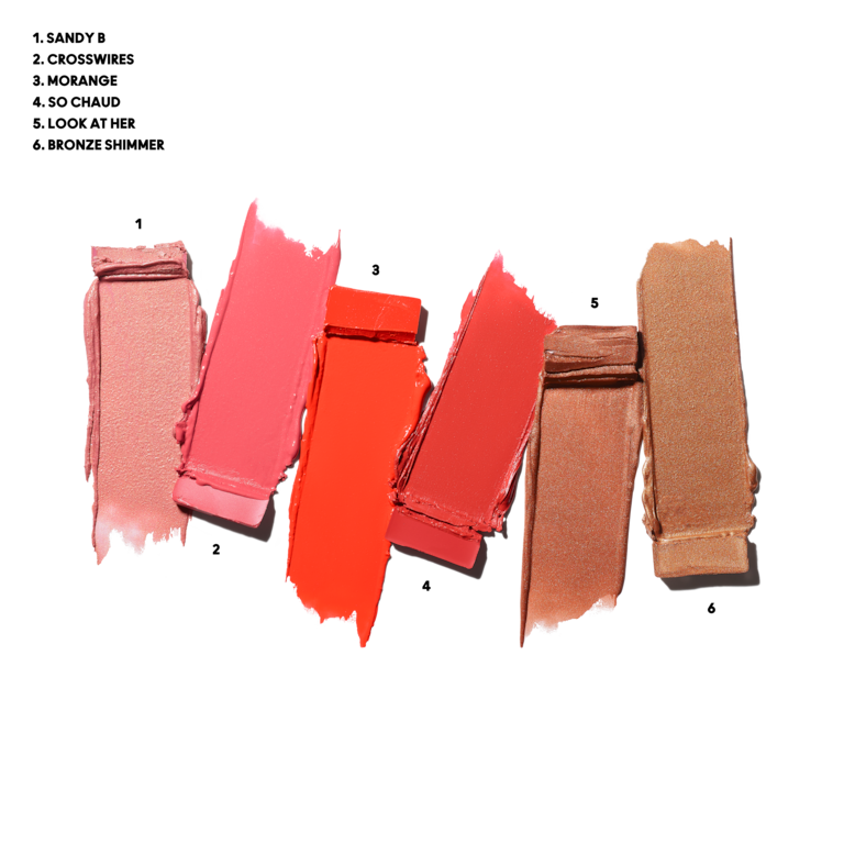 Palette pour les lèvres teintes orange M·A·C Pro, Bronze Shimmer|+|Look At Her|+|So Chaud|+|Morange|+|Cross Wires|+|Sandy B, 6g