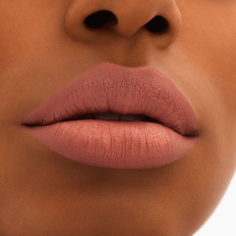 M·A·C Locked Kiss 24hr Lipstick, Mischief, 1.8g, Model, Deep Skin Tone