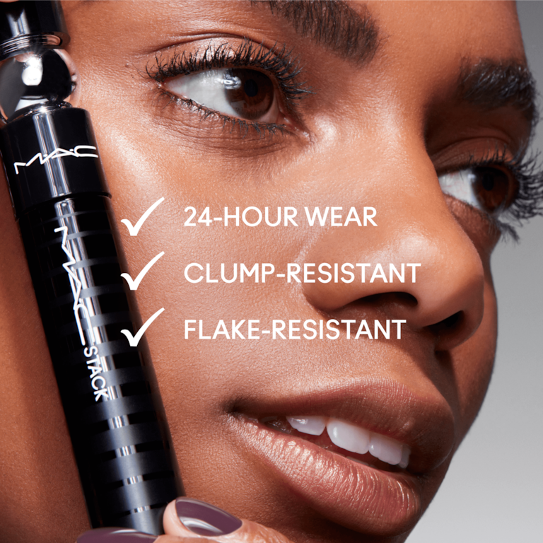 M·A·CStack Macstack Mascara, Black Stack, 12ml, Model, Medium Skin Tone