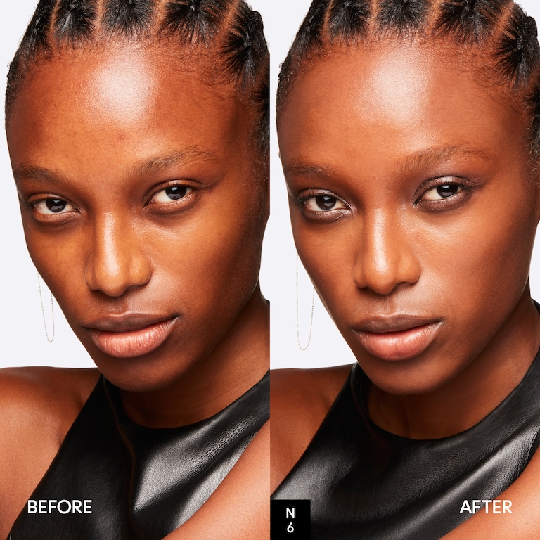 Studio Radiance Face & Body Radiant Sheer Foundation, N6, N6, 50ml, Model, Deep Skin Tone