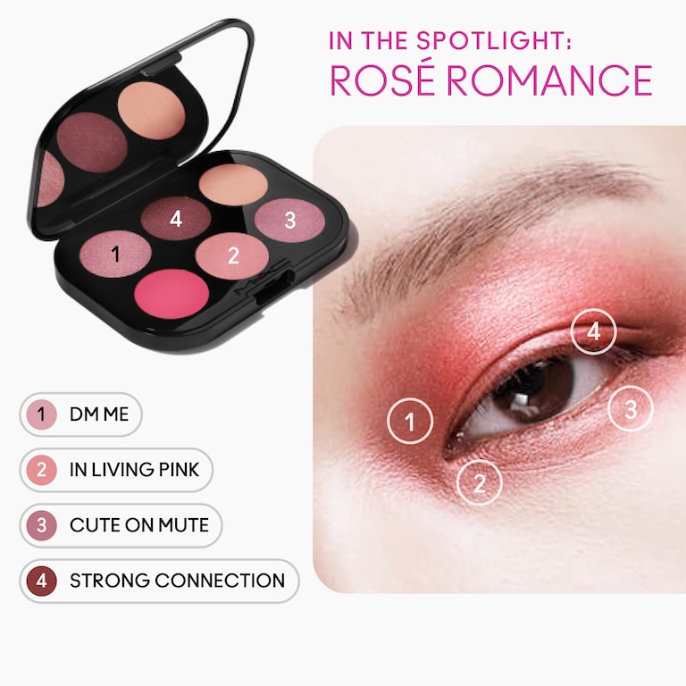 Connect In Colour Eye Shadow Palette: Rose Lens, 6.25g