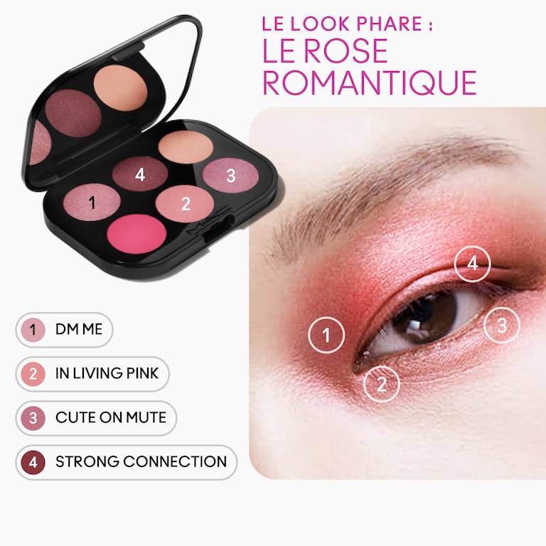 Connect In Colour Eye Shadow Palette: Rose Lens, 6.25g