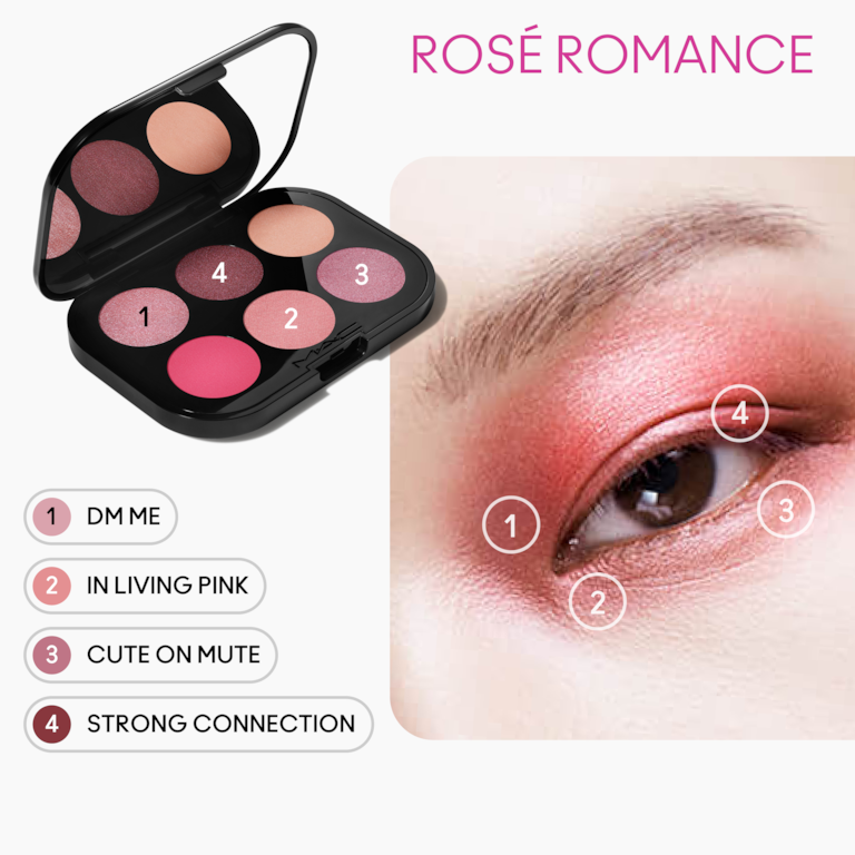 Connect In Colour Eye Shadow Palette: Rose Lens, 6.25g