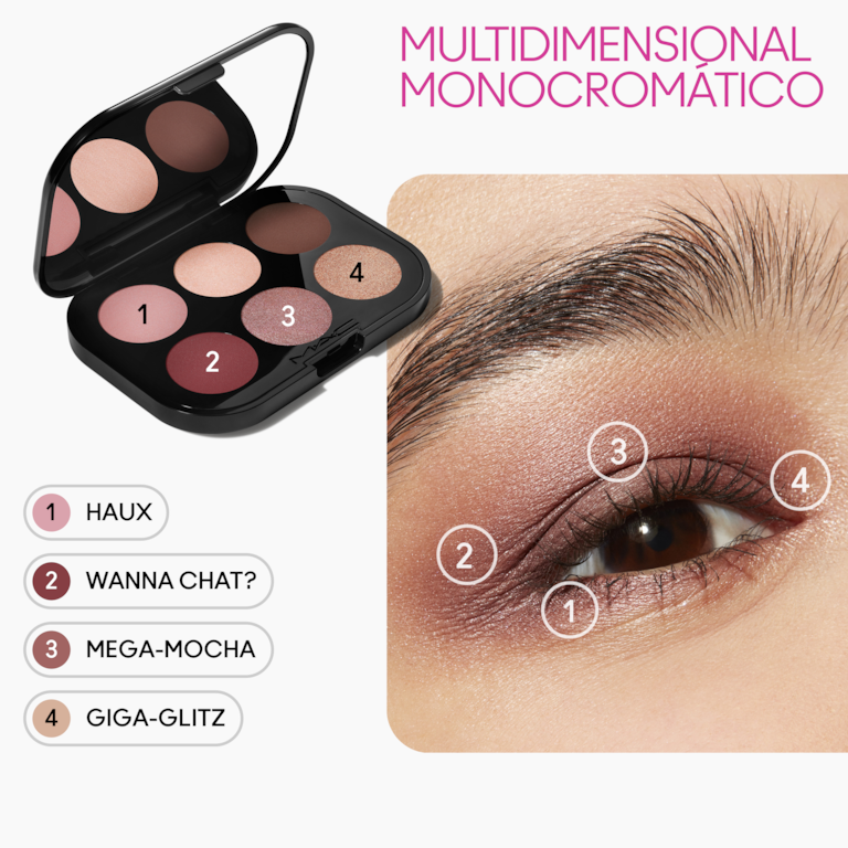 Connect In Colour Eye Shadow Palette: Embedded in Burgundy, 6.25g