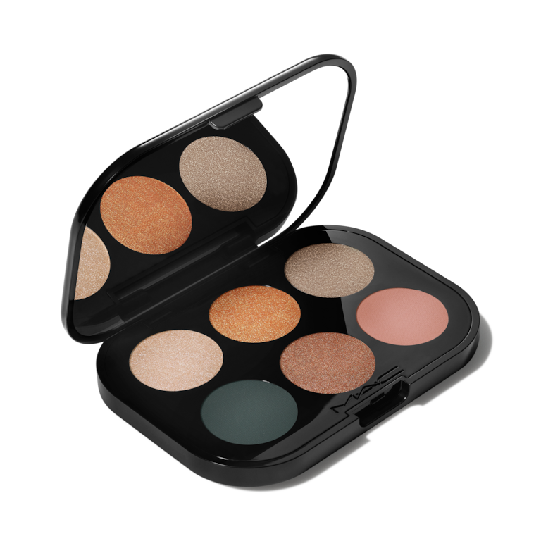 Connect In Colour Eye Shadow Palette: Bronze Influence, Retrospeck, Data Mine, Logged Out, Bronze, Overnight Influencer, Olive Twist, 6.25g, Product Shot