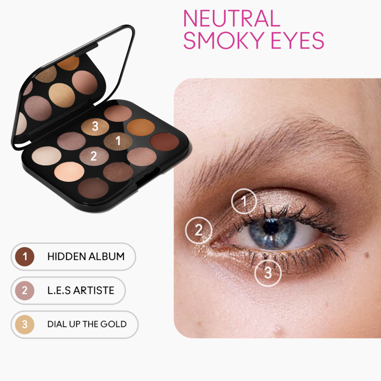 Connect In Colour Eye Shadow Palette: Unfiltered Nudes, 12.2g