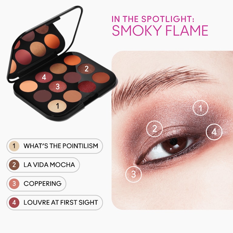 Connect In Colour Eye Shadow Palette: Future Flame, 12.2g