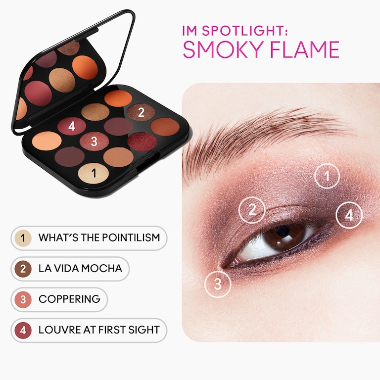 Connect In Colour Eye Shadow Palette: Future Flame, 12.2g, Model