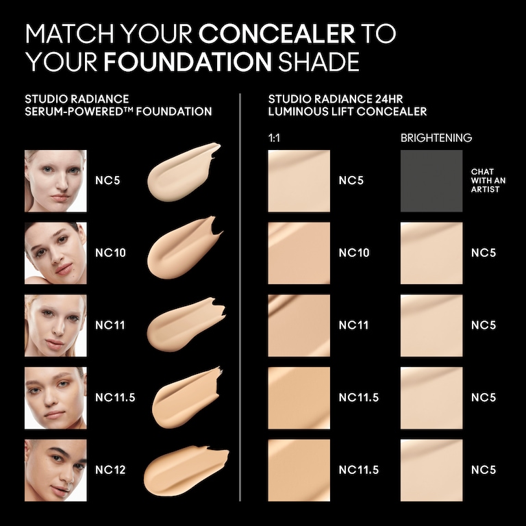 Studio Radiance 24hr Luminous Lift Concealer, NC11.5​, 11ml