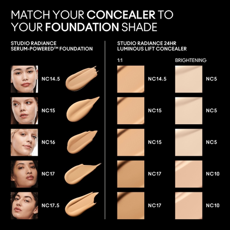 Studio Radiance 24hr Luminous Lift Concealer, NC14.5​, 11ml