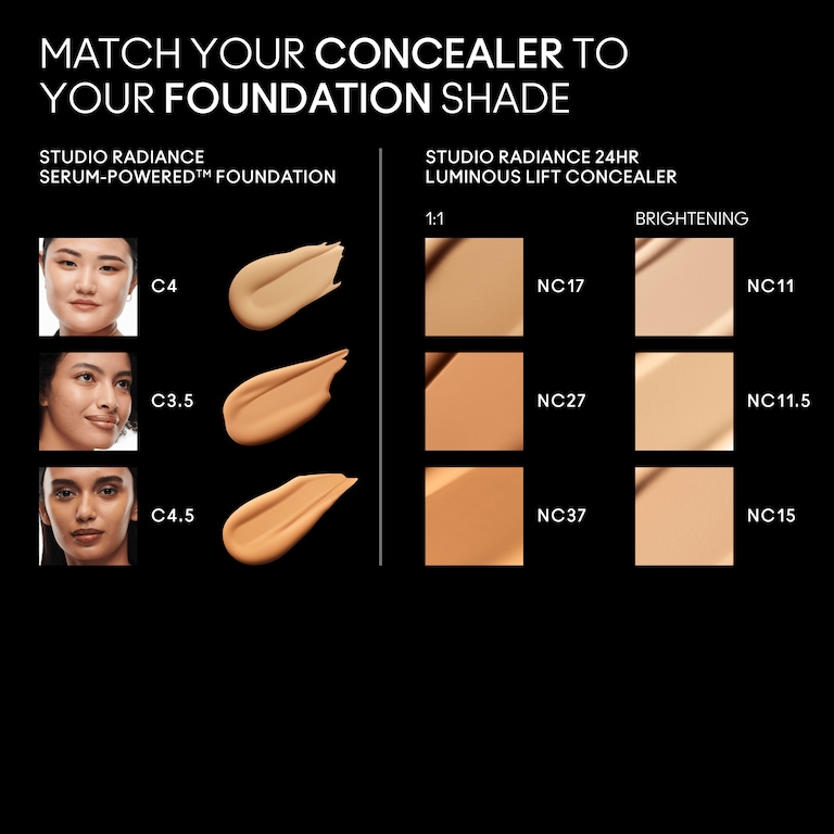 Studio Radiance 24hr Luminous Lift Concealer, NC17​, 11ml