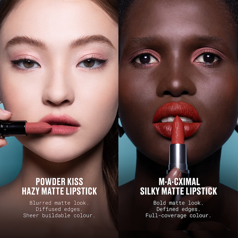 Powder Kiss Hazy Matte Lipstick, 3.5 g, Brickthrough, Model