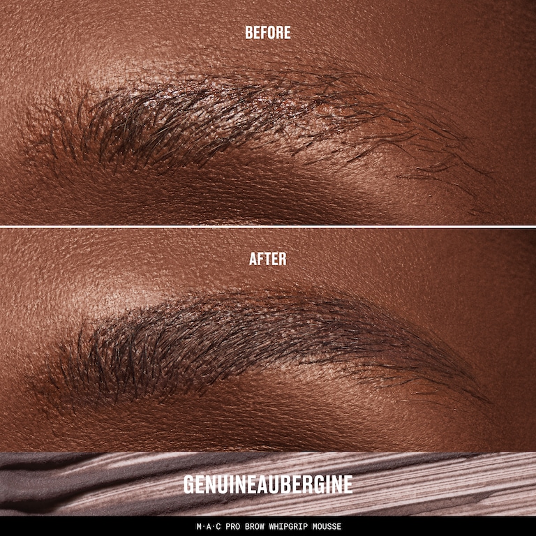 MAC Pro Brow WhipGrip Mousse, 4.0 g, Genuine Aubergine, Model, deep