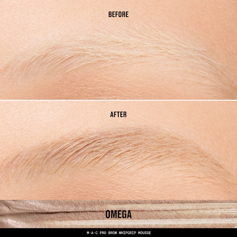 MAC Pro Brow WhipGrip Mousse, 4.0 g, Omega, Model, light