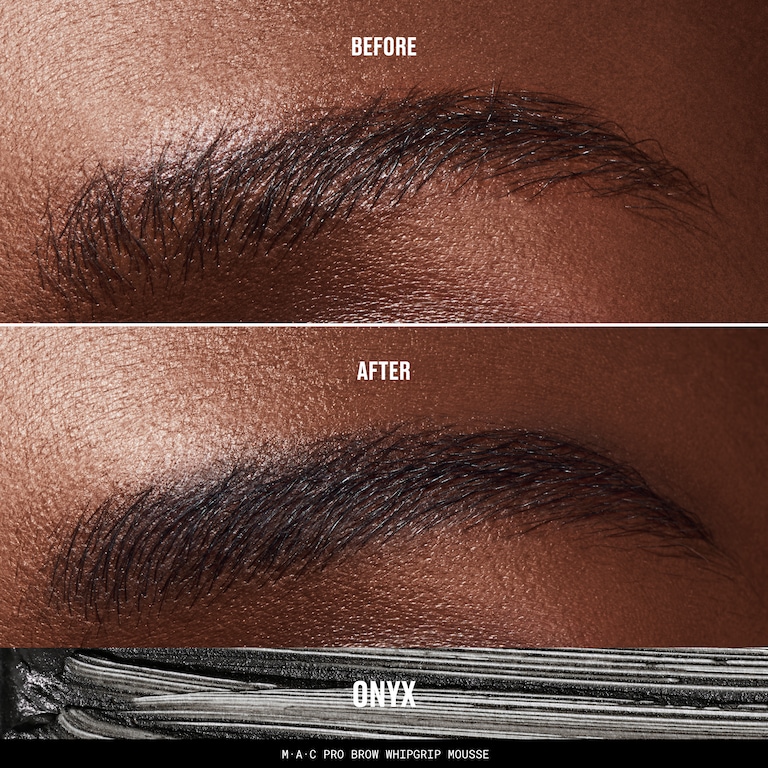 MAC Pro Brow WhipGrip Mousse, 4.0 g, Onyx, Model, deep
