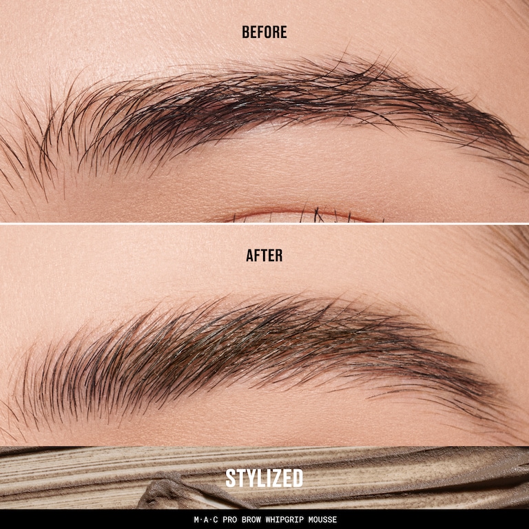 MAC Pro Brow WhipGrip Mousse, 4.0 g, Stylized, Model, medium