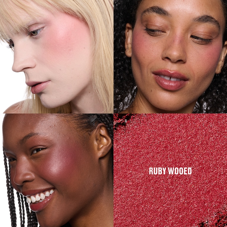 Skinfinish Colourstruck Blush, 4.5 g, Ruby Wooed, Model, multiple