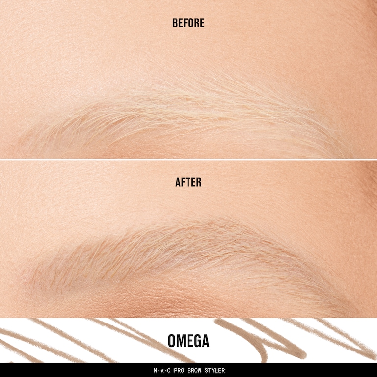 MAC Pro Brow Styler Fill & Shade Brow Pencil, 0.08 g, Omega, Model, light