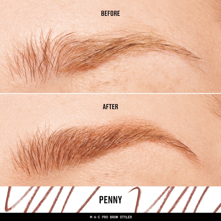 MAC Pro Brow Styler Fill & Shade Brow Pencil, 0.08 g, Penny, Model, light