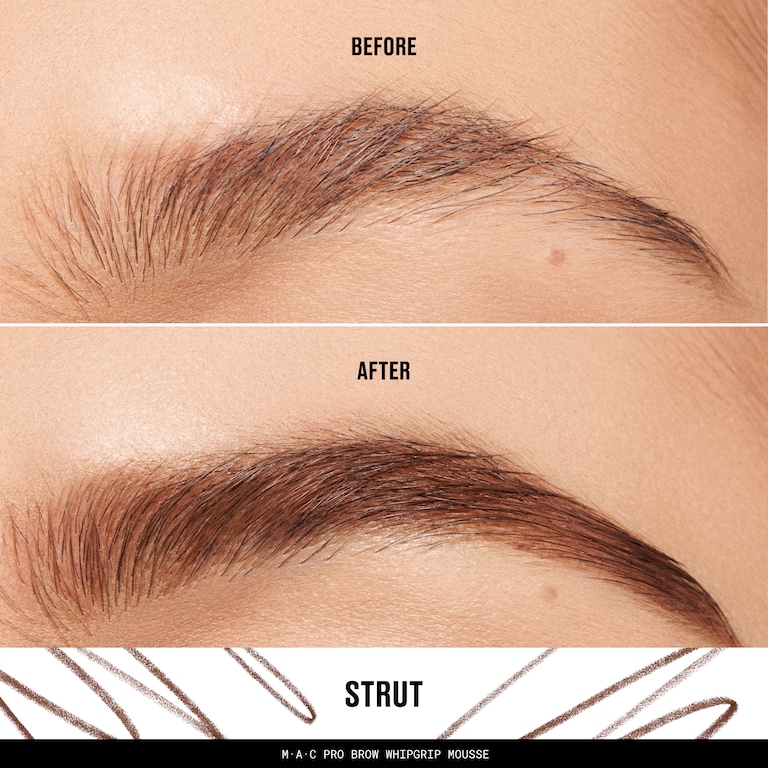 MAC Pro Brow Styler Fill & Shade Brow Pencil, 0.08 g, Strut, Model, light