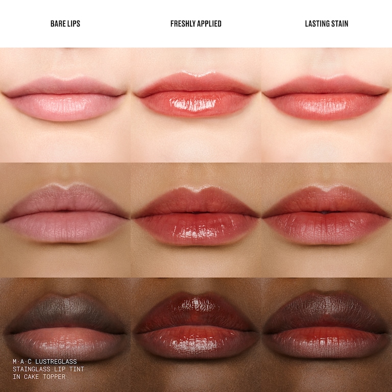 Lustreglass Stainglass Lip Tint, 3.0 ml, Cake Topper, Model