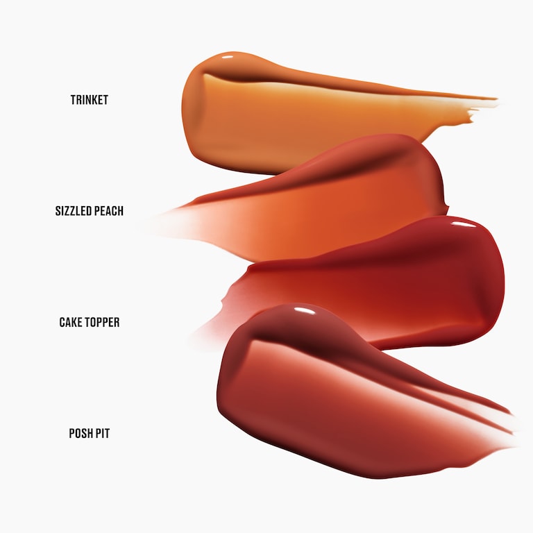 Lustreglass Stainglass Lip Tint, 3.0 ml, Sizzled Peach, Smoosh