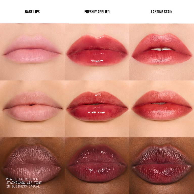 Lustreglass Stainglass Lip Tint, 3.0 ml, Business Casual, Model
