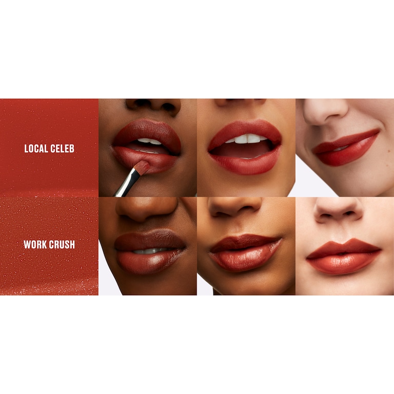 Lustreglass Sheer-Shine Lipstick, 3.5 g, Work Crush, Model, multiple