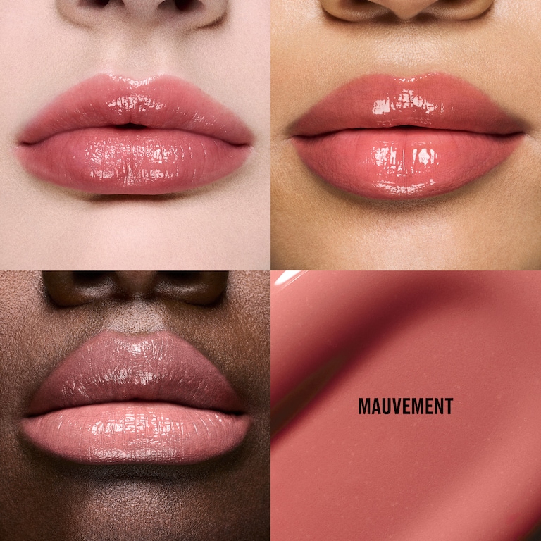 Lipglass Cushion High-Pigment Lip Oil, 5.0 ml, Mauvement, Model, multiple