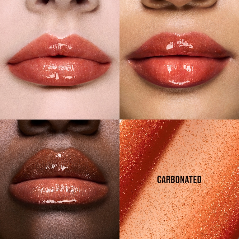 Lipglass Cushion High-Pigment Lip Oil, 5.0 ml, Carbonated, Model, multiple