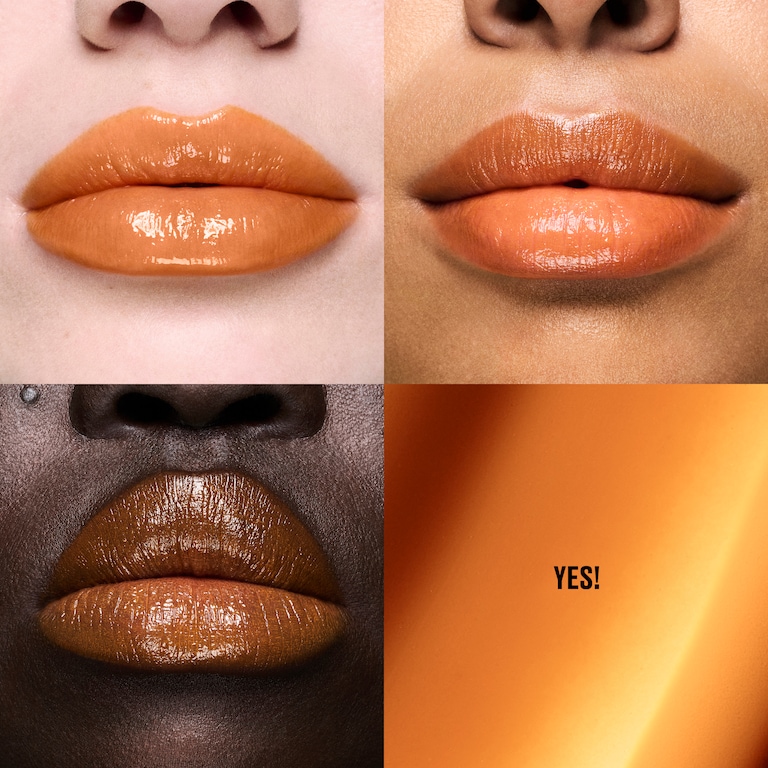 Lipglass Cushion High-Pigment Lip Oil, 5.0 ml, Yes!, Model, multiple