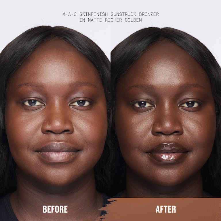 Skinfinish Sunstruck Bronzer, 8.0 g, Matte Richer Golden, Model, deep